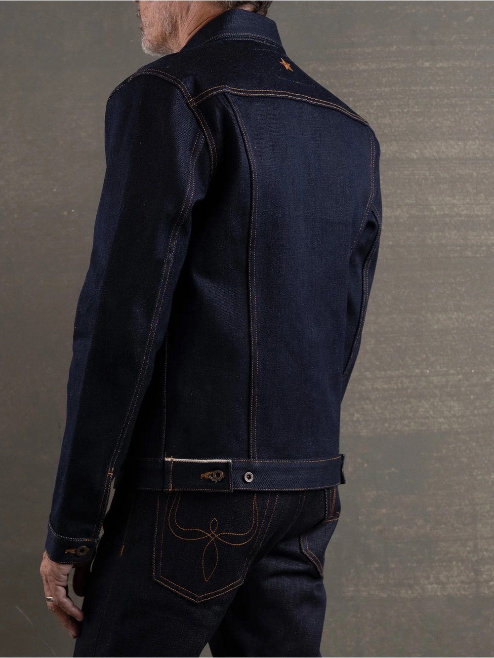 *UPDATED DESCRIPTION* Brave Star Ironside Dark Selvage Denim Trucker Jacket M - Picture 2 of 15